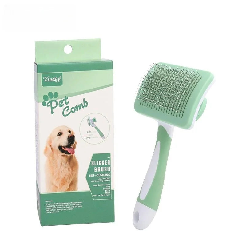 FurEase™ – Gentle Deshedding Brush for Dogs & Cats