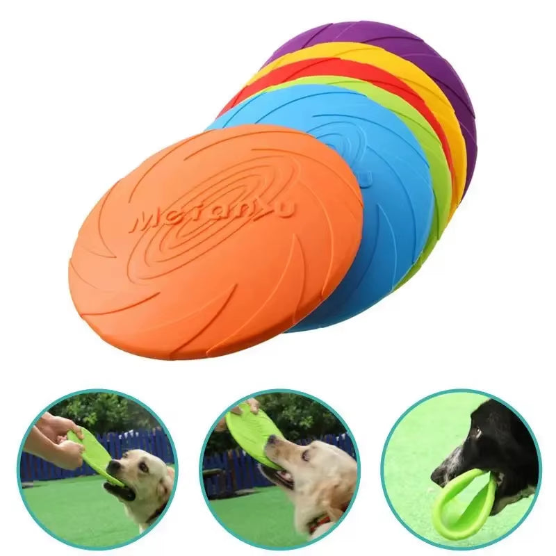 Silicone Flying Saucer Funny Dog Cat Toy Dog Game Flying Discs Resistant Chew Puppy Training Interactive Pet Supplies