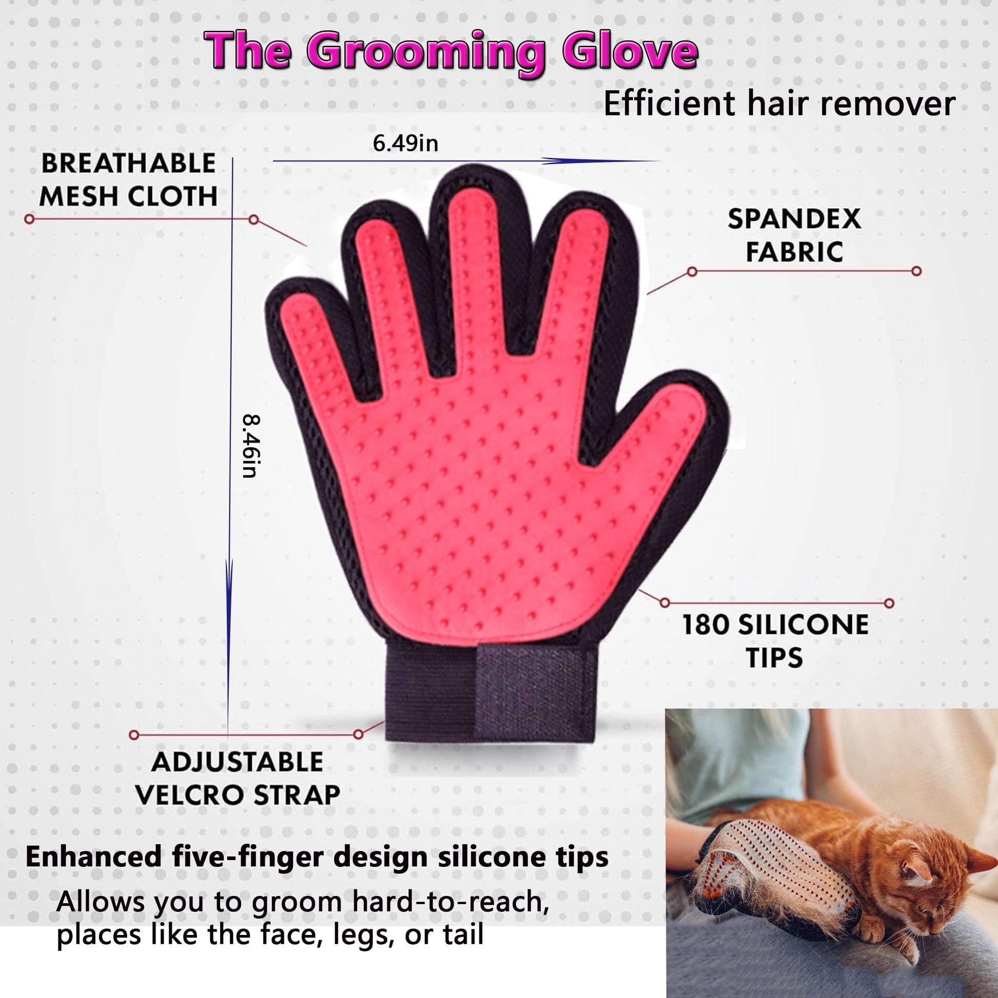 7 Pcs Cat Dog Brush Grooming Kits, Best Combo Brush for Dogs Cats