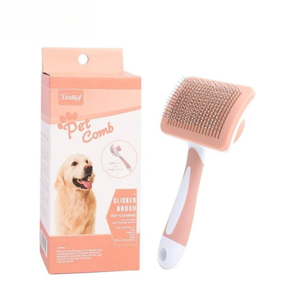 FurEase™ – Gentle Deshedding Brush for Dogs & Cats