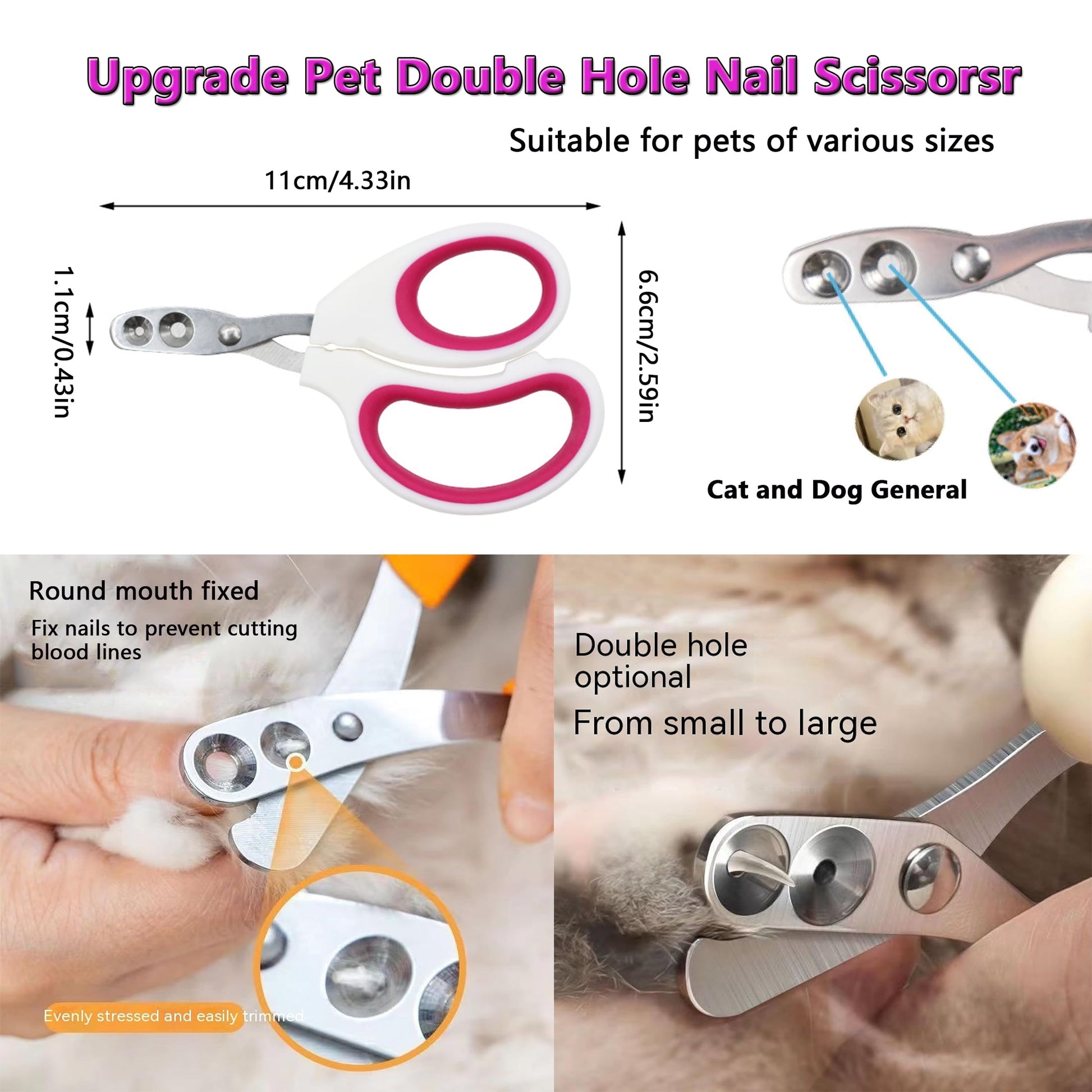 7 Pcs Cat Dog Brush Grooming Kits, Best Combo Brush for Dogs Cats