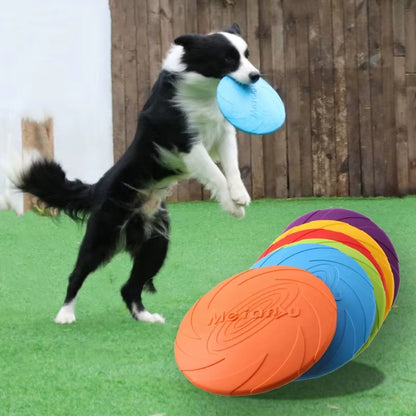 Silicone Flying Saucer Funny Dog Cat Toy Dog Game Flying Discs Resistant Chew Puppy Training Interactive Pet Supplies