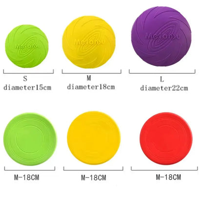 Silicone Flying Saucer Funny Dog Cat Toy Dog Game Flying Discs Resistant Chew Puppy Training Interactive Pet Supplies